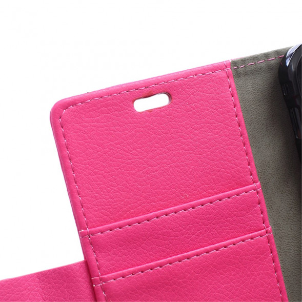 Чехол книжка с визитницей Asus ZenFone Selfie ZD551KL (малиновый)