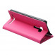 Чехол книжка с визитницей Asus ZenFone Selfie ZD551KL (малиновый)
