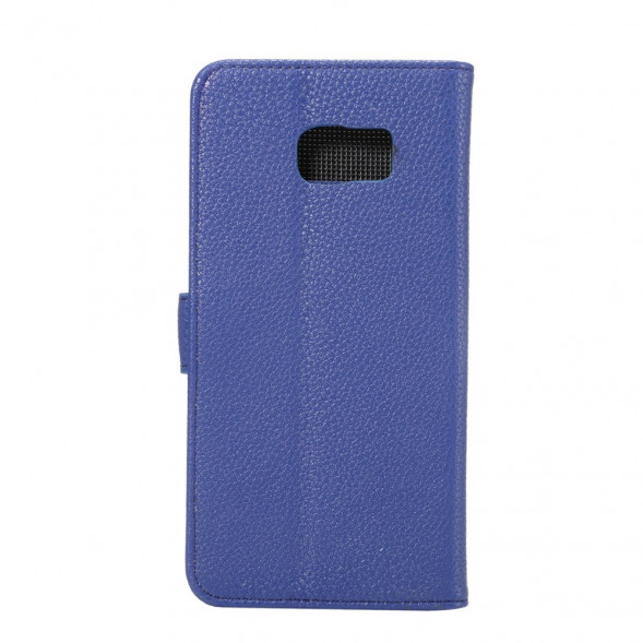 Чехол книжка с визитницей для Samsung Galaxy S6 EDGE+ G928 (Синий)