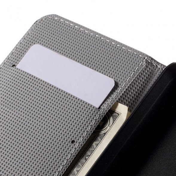 Чехол книжка с рисунком для Microsoft Lumia 550 (Семья сов)