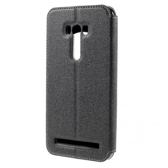 Чехол с окном информации для Asus Zenfone Selfie ZD551KL, ZD550KL (Серый)