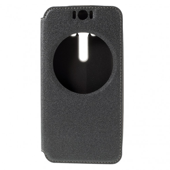 Чехол с окном информации для Asus Zenfone Selfie ZD551KL, ZD550KL (Серый)