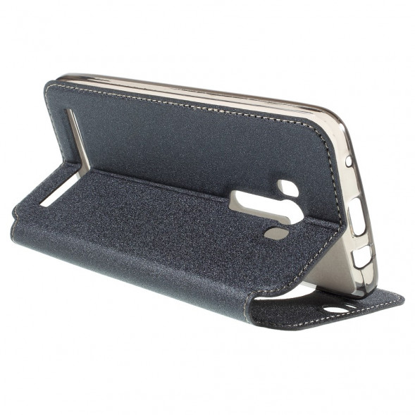 Чехол с окном информации для Asus Zenfone Selfie ZD551KL, ZD550KL (Серый)