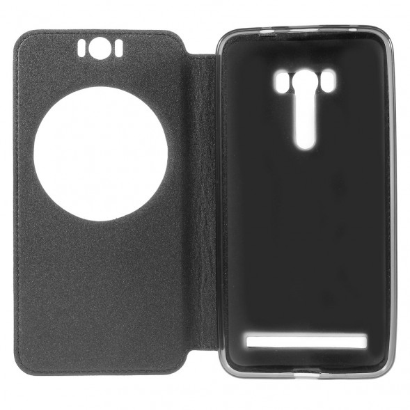 Чехол с окном информации для Asus Zenfone Selfie ZD551KL, ZD550KL (Серый)