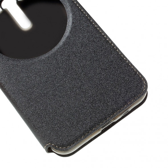 Чехол с окном информации для Asus Zenfone Selfie ZD551KL, ZD550KL (Серый)