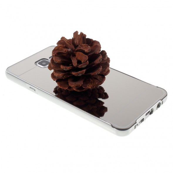 Алюминиевый чехол бампер для Samsung Galaxy A7 SM-A710F (2016 г.) (Серебристый)
