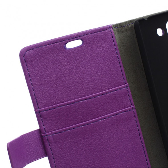Чехол книжка с визитницей для LG Magna H502F H500F (Фиолетовый)