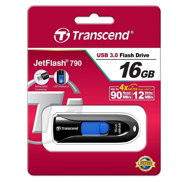 USB-флеш накопитель 16GB Transcend JetFlash 790 (USB 3.0)