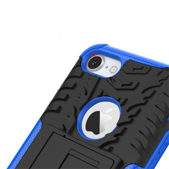 Гибридный чехол с подставкой для iPhone 7, 8 (голубой)