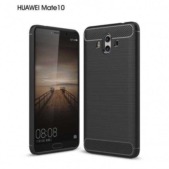 Чехол Carbon Fibre для Huawei Mate 10 (черный)