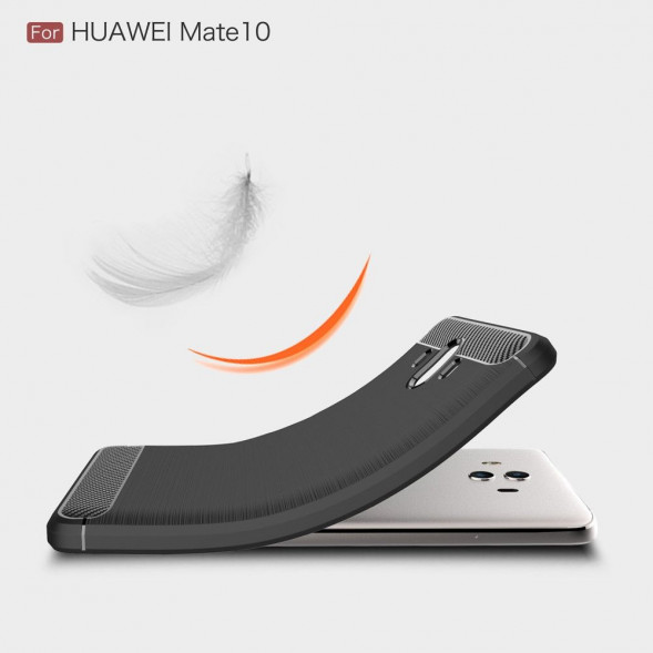 Чехол Carbon Fibre для Huawei Mate 10 (черный)