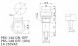 PBS-14A on-off красный переключатель кнопочный
