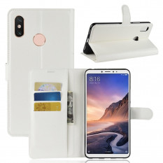 Чехол книжка с визитницей для Xiaomi Mi Max 3 (белый)
