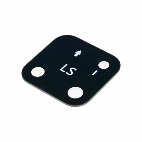 Стекло задней камеры для Realme Narzo 30A (без рамки) (Черный)