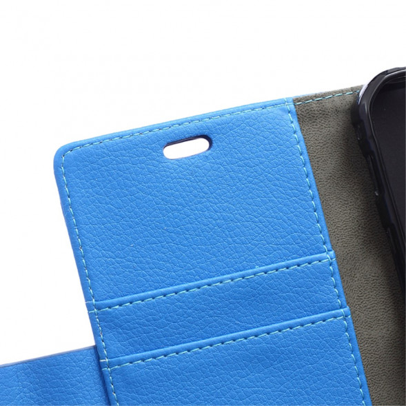 Чехол книжка с визитницей Asus ZenFone Selfie (ZD550KL, ZD551KL) (Голубой)