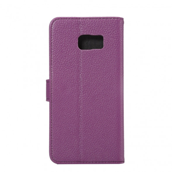 Чехол книжка с визитницей для Samsung Galaxy S6 EDGE+ G928 (Фиолетовый)
