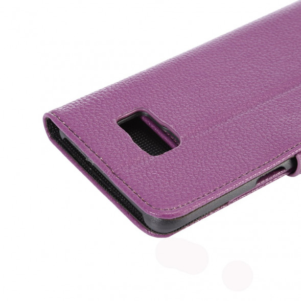 Чехол книжка с визитницей для Samsung Galaxy S6 EDGE+ G928 (Фиолетовый)