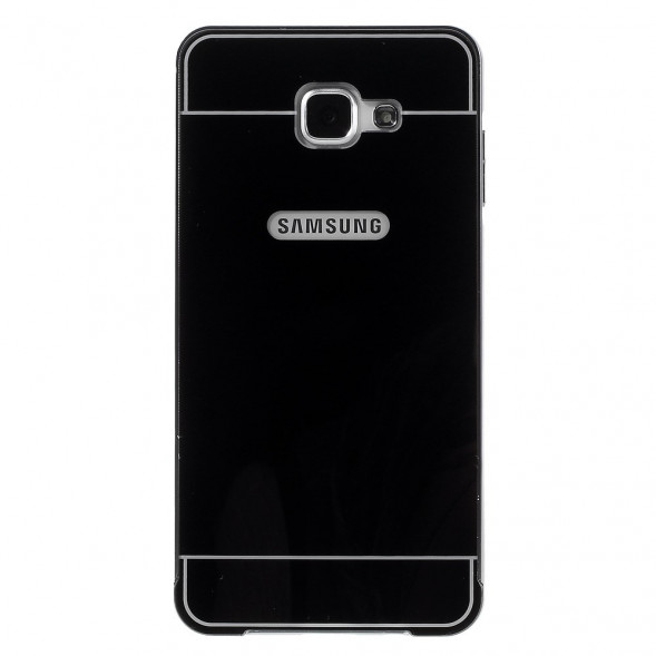 Алюминиевый чехол бампер для Samsung Galaxy A7 SM-A710F (2016 г.) (Черный)