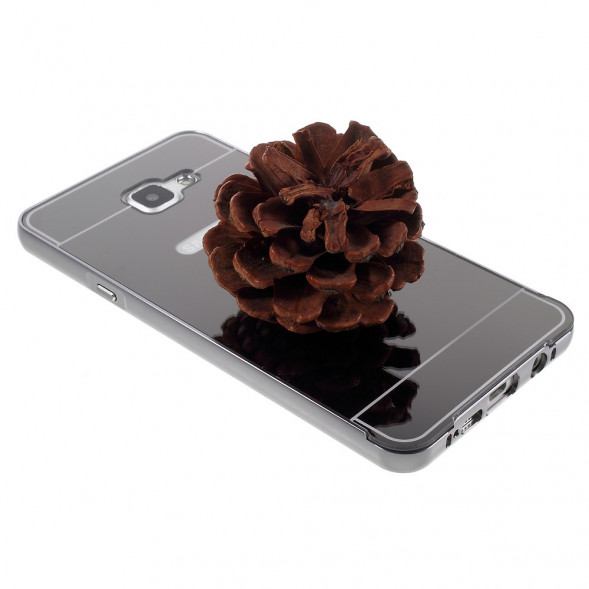 Алюминиевый чехол бампер для Samsung Galaxy A7 SM-A710F (2016 г.) (Черный)