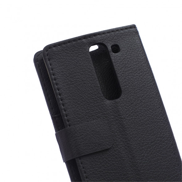 Чехол книжка с визитницей для LG Magna H502F H500F (Черный)