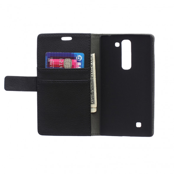 Чехол книжка с визитницей для LG Magna H502F H500F (Черный)