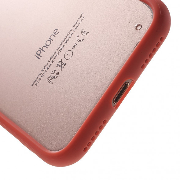 Ультратонкий чехол-бампер для iPhone 8, 7 (красный)
