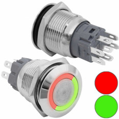 Кнопка антивандал. GQ19B-10E/RG/N off-(on)