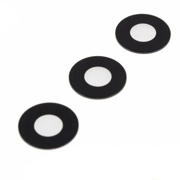 Стекло задней камеры для Samsung G990 Galaxy S21 FE (комплект 3 шт.) (без рамки)