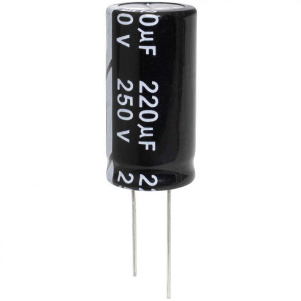 Конденсатор 220 UF 250 V 105C 18*35 (JWCO)