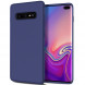 Текстурный TPU чехол накладка для Samsung Galaxy S10 (темно-синий)