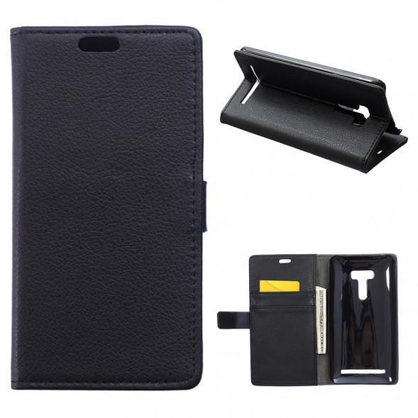 Чехол книжка с визитницей Asus ZenFone Selfie (ZD551KL, ZD550KL) (Черный)