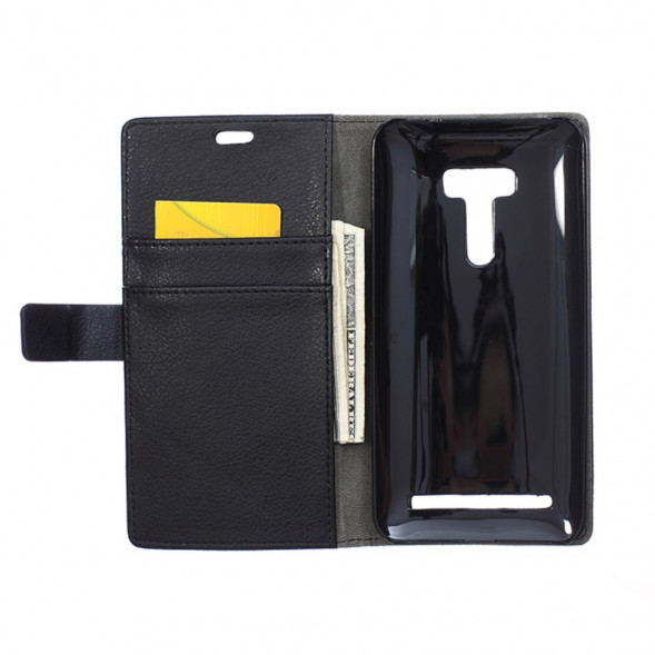 Чехол книжка с визитницей Asus ZenFone Selfie (ZD551KL, ZD550KL) (Черный)