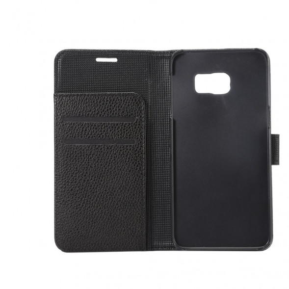 Чехол книжка с визитницей для Samsung Galaxy S6 EDGE+ G928 (Черный)