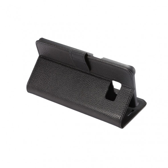 Чехол книжка с визитницей для Samsung Galaxy S6 EDGE+ G928 (Черный)