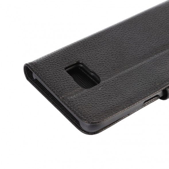 Чехол книжка с визитницей для Samsung Galaxy S6 EDGE+ G928 (Черный)
