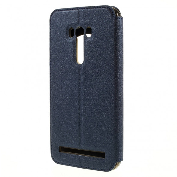 Чехол с окном информации для Asus Zenfone Selfie ZD551KL, ZD550KL (Синий)