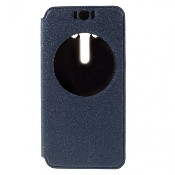 Чехол с окном информации для Asus Zenfone Selfie ZD551KL, ZD550KL (Синий)