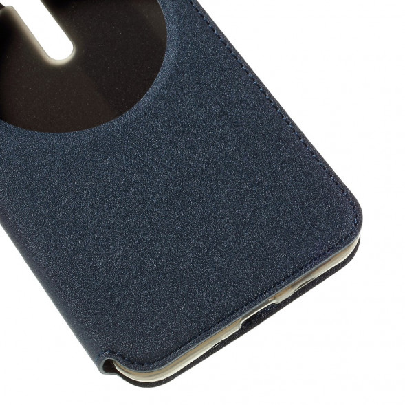 Чехол с окном информации для Asus Zenfone Selfie ZD551KL, ZD550KL (Синий)