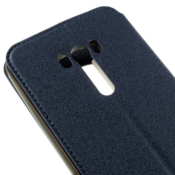 Чехол с окном информации для Asus Zenfone Selfie ZD551KL, ZD550KL (Синий)