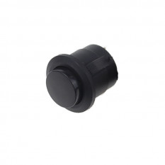 Круглый переключатель 6A 250V 16мм, без фиксации (черный)