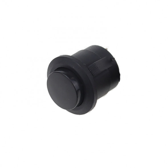 Круглый переключатель 6A 250V 16мм, без фиксации (черный)