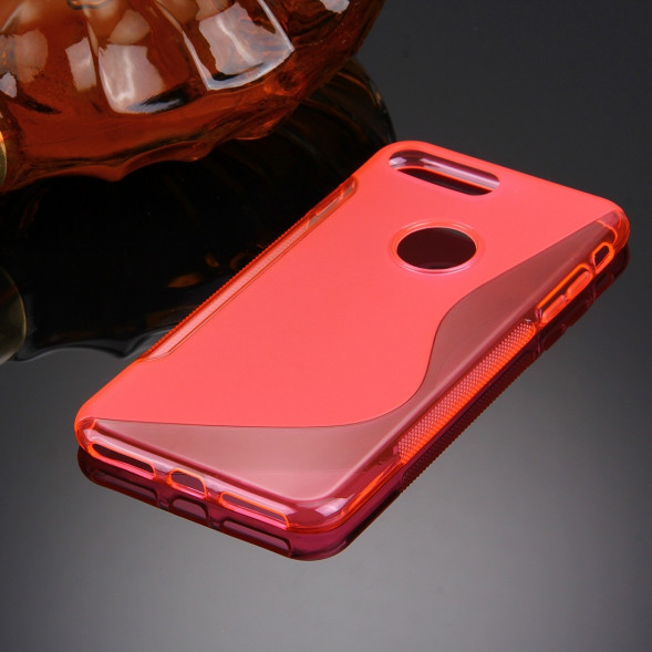 Антискользящий чехол для iPhone 7 Plus (Малиновый)