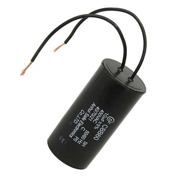 CBB60 10uF 450V WIRE (SAIFU) Конденсатор пусковой