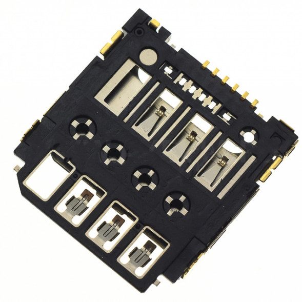 Коннектор SIM Samsung S5282, S5310, S5312, S6790, S7262, S7390, S7392, G130, G313H, G318H
