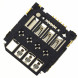 Коннектор SIM Samsung S5282, S5310, S5312, S6790, S7262, S7390, S7392, G130, G313H, G318H