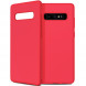 Текстурный TPU чехол накладка для Samsung Galaxy S10 (красный)
