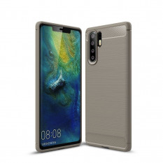 Чехол Carbon Fibre для Huawei P30 Pro (серый)