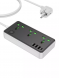 Сетевой фильтр AC7A 1,5м, 3 розетки, 3 USB + USB-C