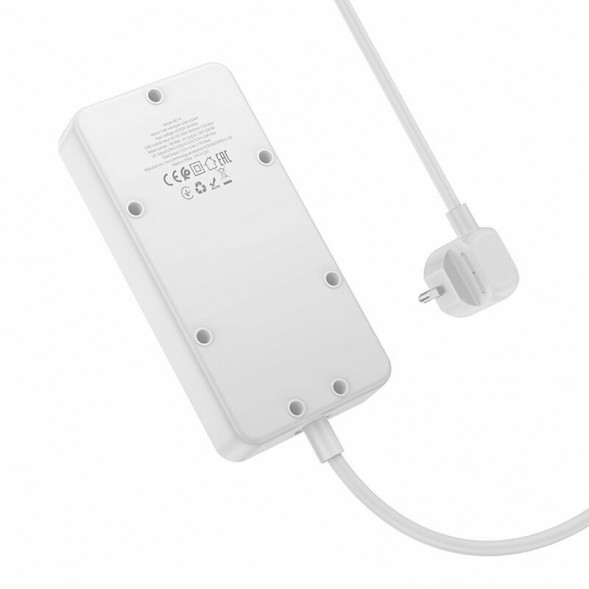 Сетевой фильтр AC7A 1,5м, 3 розетки, 3 USB + USB-C
