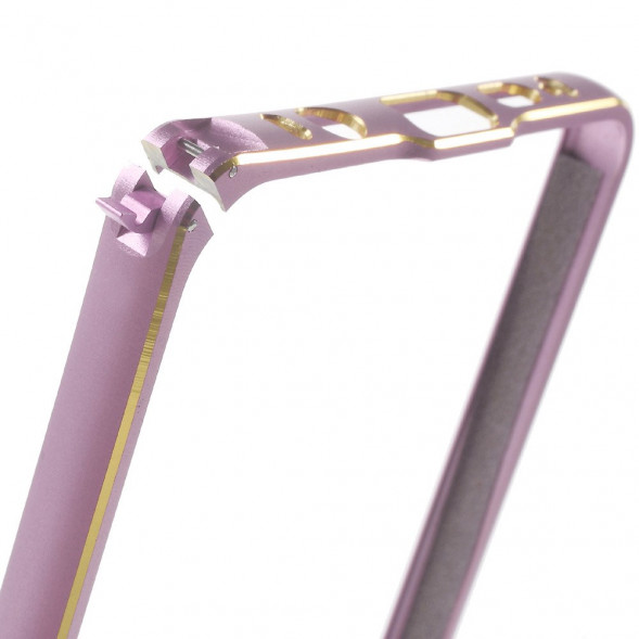 Алюминиевый бампер для Samsung Galaxy A5 (2016) SM-A510 (Розовый)